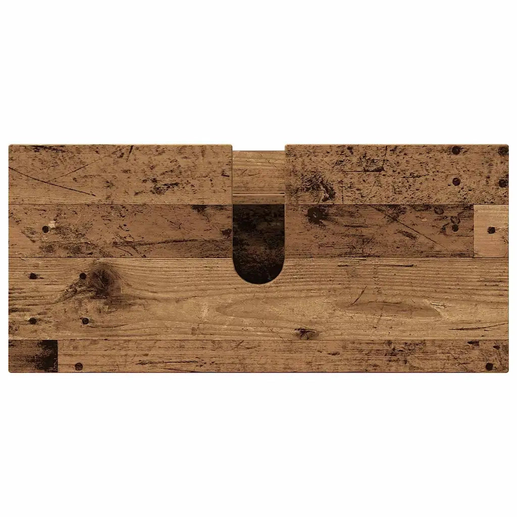 Set di mobili per il bagno con cassetto 2 pcs Legno vecchio 3393021