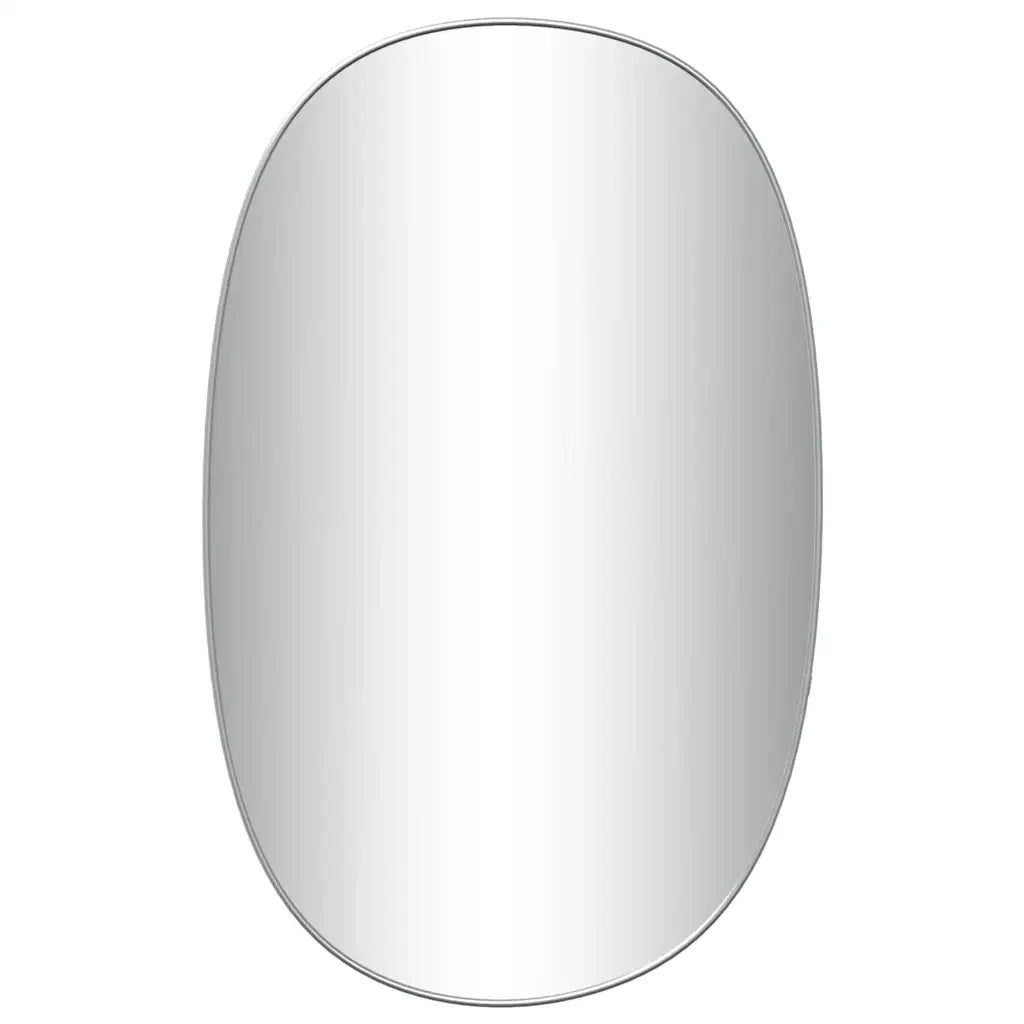 Specchio da Parete | Specchio decorativo Argento 70x45 cm