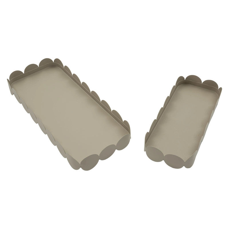 Set Tasche Saturno Rettangolare Tortora Coppia cm 40x16,5x4,5-29x12x4,5