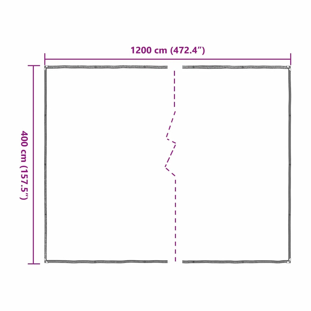 Copertura per Piante Trasparente 4 x 12 m PE 3429319