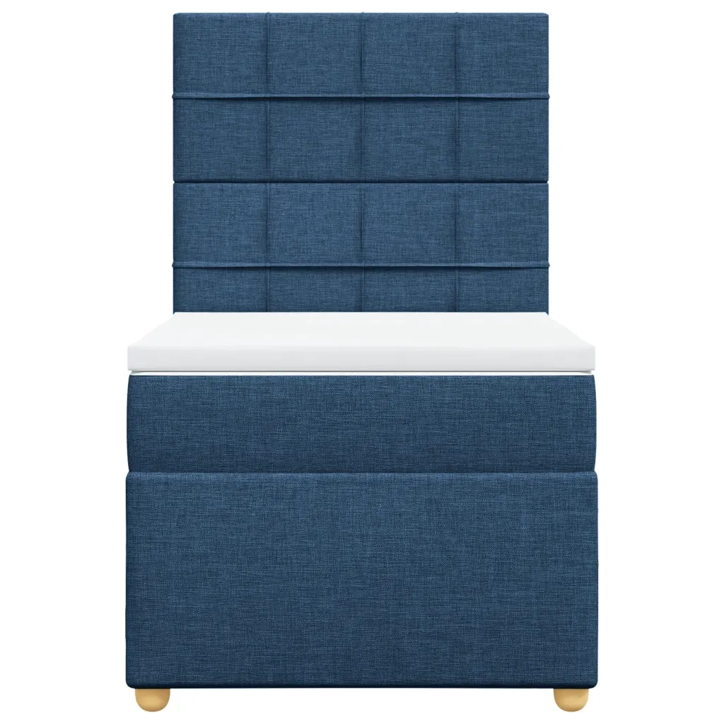 Giroletto a Molle con Materasso Blu 80x200 cm inTessuto 3293413