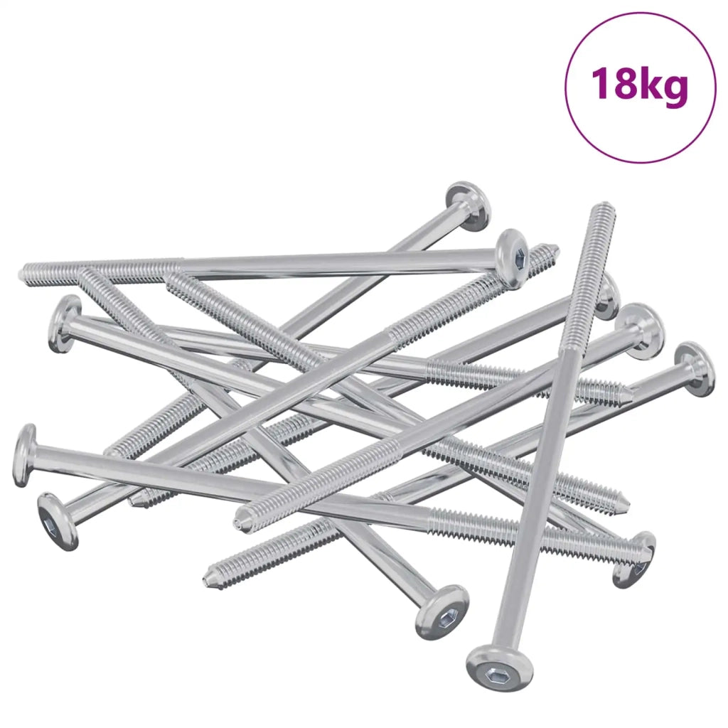 Vite 800 pcs Argento M6 x 120 mm Acciaio