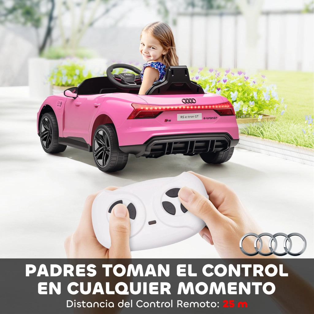 Auto Elettrica per Bambini Audi RS e-tron GT ¨C zephmum ¨C 103x58x41 cm Rosa