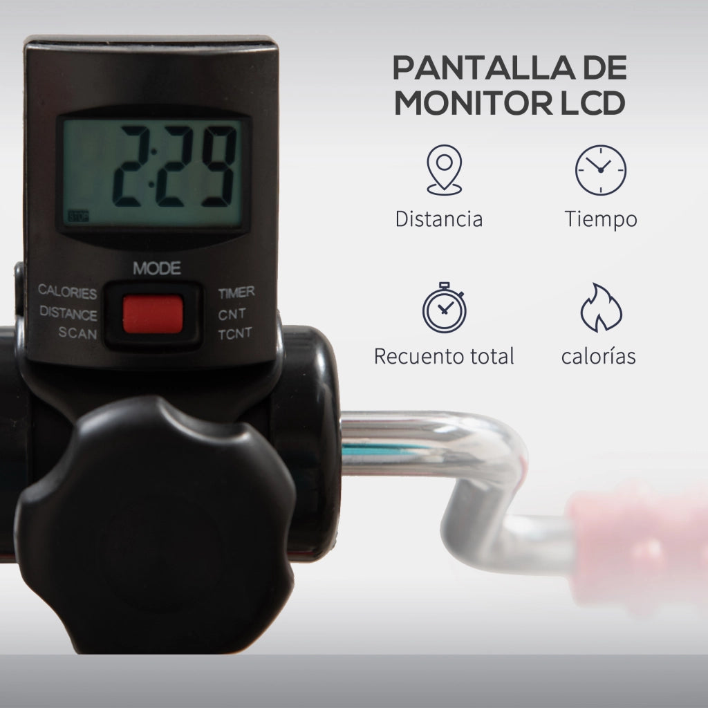 Pedaliera Statica Regolabile ¨C Xylo ¨C Altezza 75-97 cm Display LCD Rullo Massaggiante