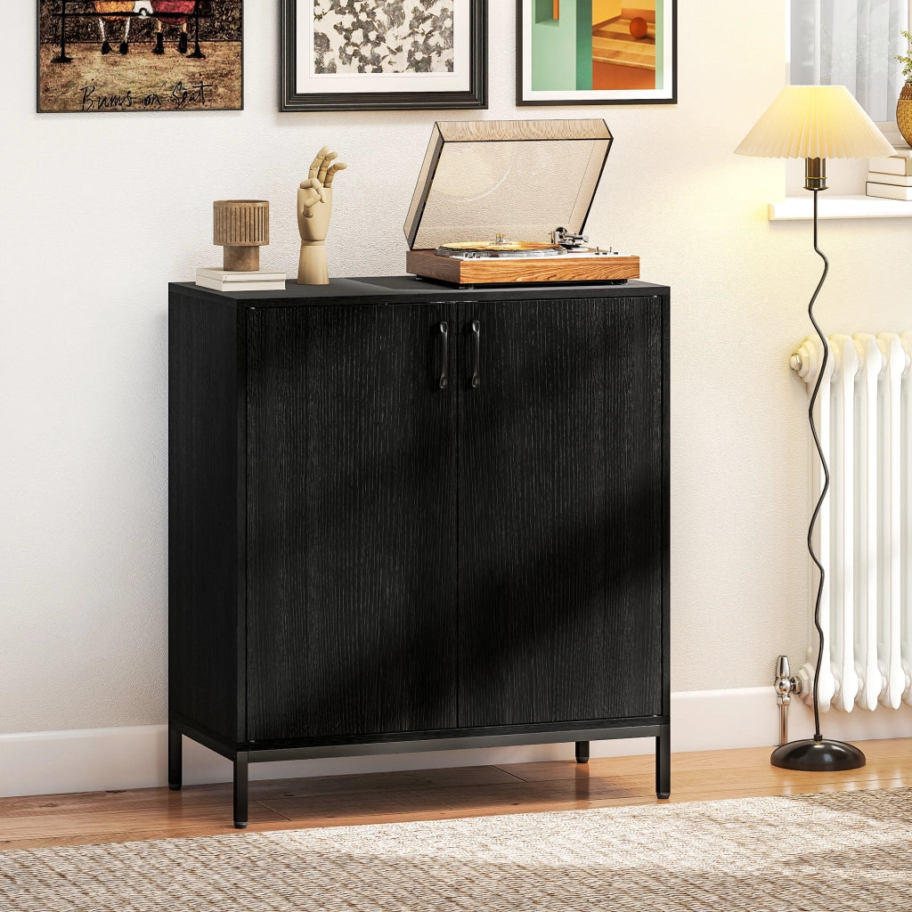 Cassettiera Moderna ¨C Minimal ¨C Nero 80x40x90 cm