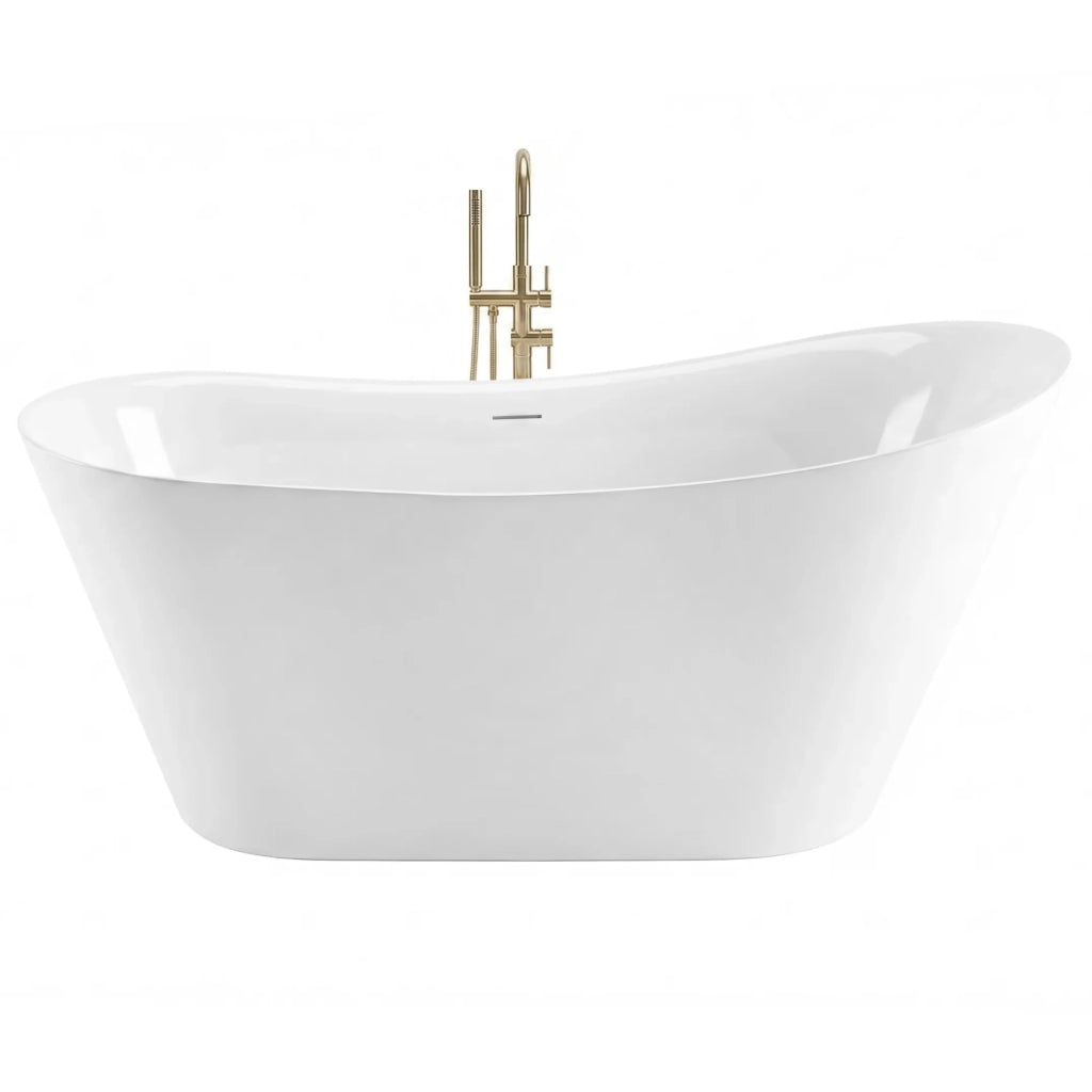 Vasca Da Bagno Freestanding In Acrilico Lusso Slim 170 Copritappo bianco