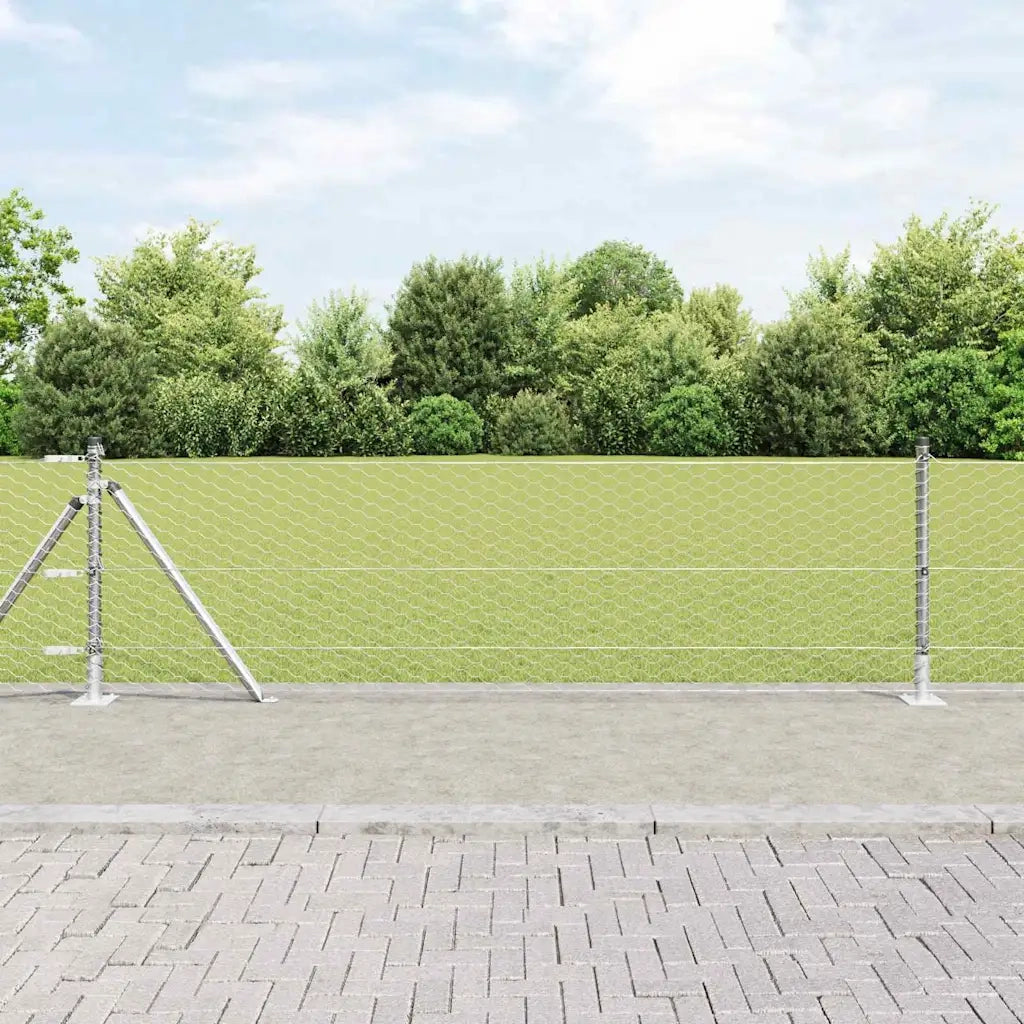 Palo della recinzione Argento 3353828