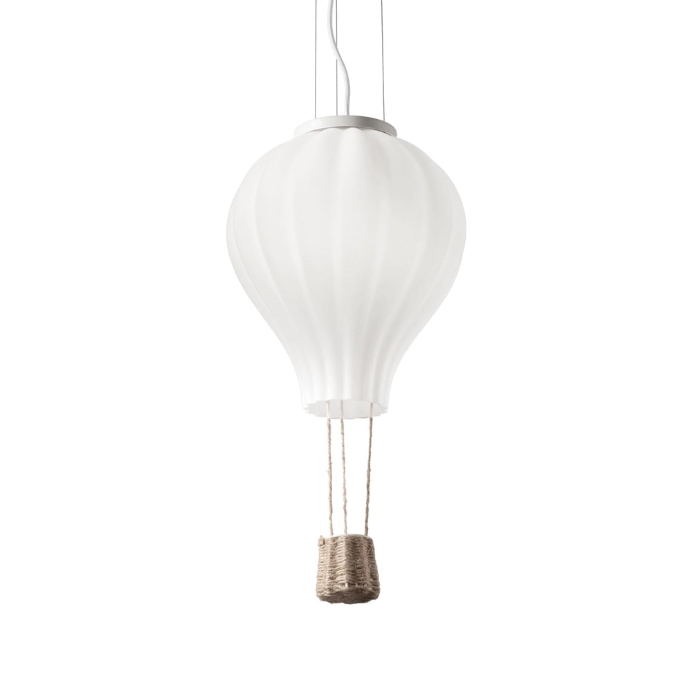 Sospensione Moderna Dream Corda Bianco 1 Luce E27 D30Cm