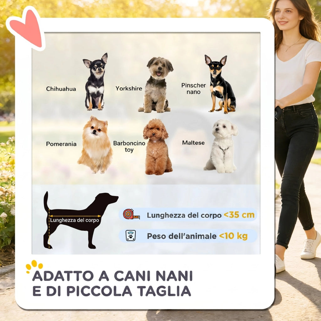 Cuscino Lavabile per Passeggino Cani ¨C Minimal ¨C Grigio