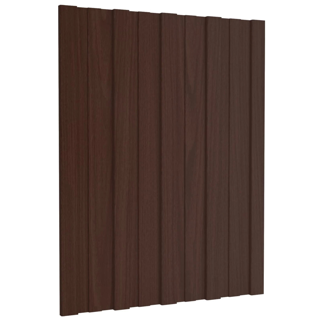 Pannello per tetto 36 pcs Marrone 60 x 45 cm Acciaio zincato 42047106