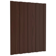 Pannello per tetto 36 pcs Marrone 60 x 45 cm Acciaio zincato 42047106