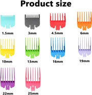 10 pezzi di Guide per Clippers per Capelli Professionali - Accessori per Clippers per Capelli con Materiale di Alta Qualità