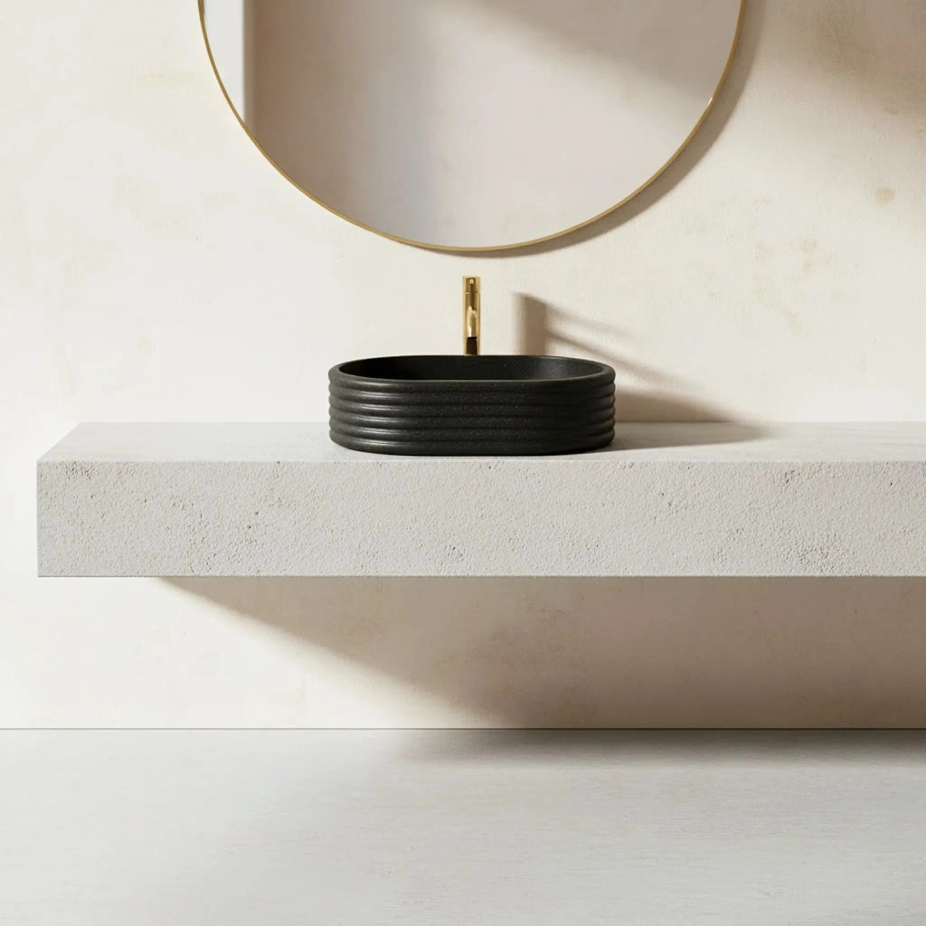 Lavabo Da Appoggio Rea Nicoletta Black