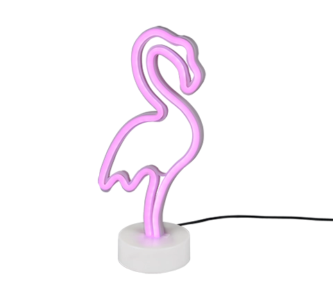 Lampada Tavolo Led Cigno Rosa 1,8W Flamingo GD Trio
