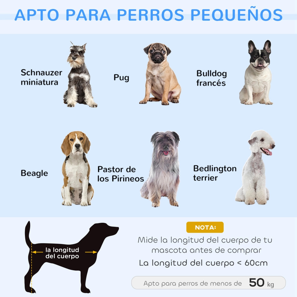 Divano per cani piccoli ¨C Minimal ¨C 86x55x33 cm blu legno lavabile
