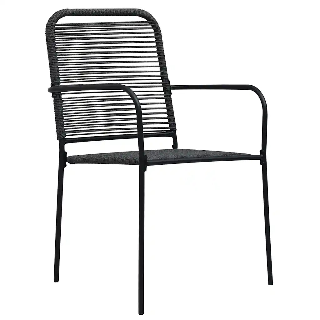 Set da Pranzo per Giardino 5 pcs Nero 3379158
