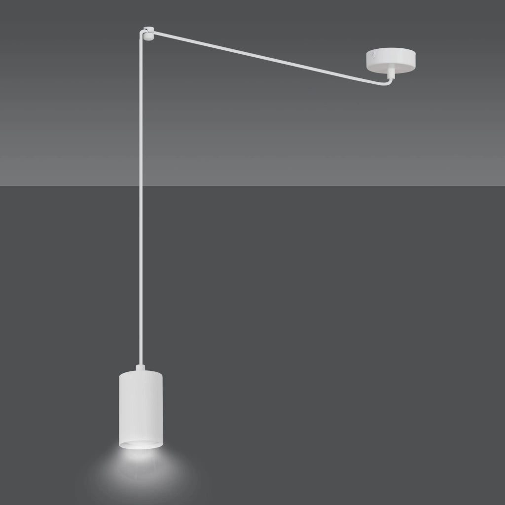 Lampada a sospensione Emibig Traker bianca 1xGU10 3m