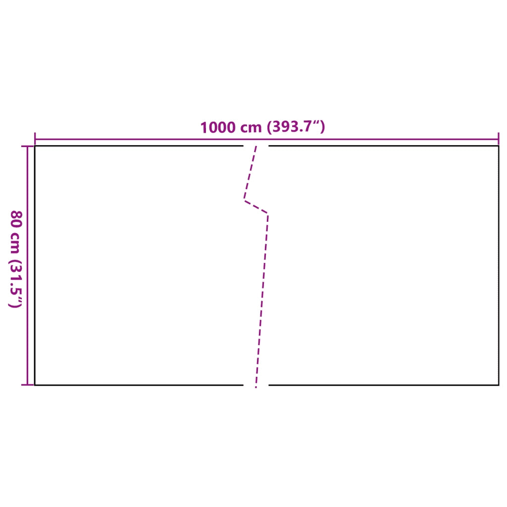 Schermo da balcone | Paravento da Balcone Marrone Chiaro 1000x80 cm in Polyrattan