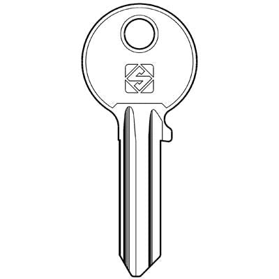 CHIAVE PIATTA CORNI CC2 SILCA - OTTONE NICHELATO- 10 pezzi