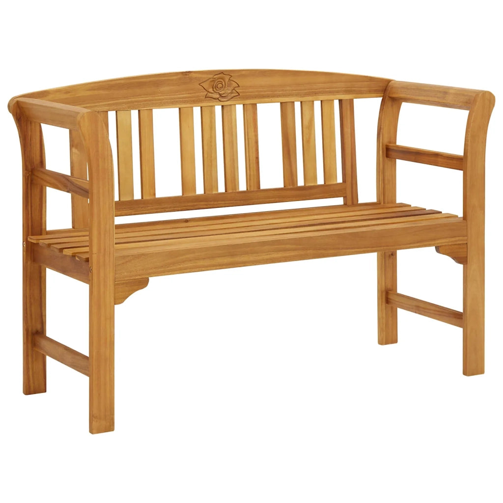 Panchina da Giardino 114 cm in Legno Massello di Acacia 316497