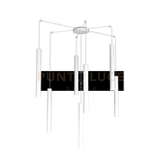 ROUND TUBE SOSPENSIONE 7 LUCI BIANCO CAVO CM.250 CON BASE 1174-S7-BI