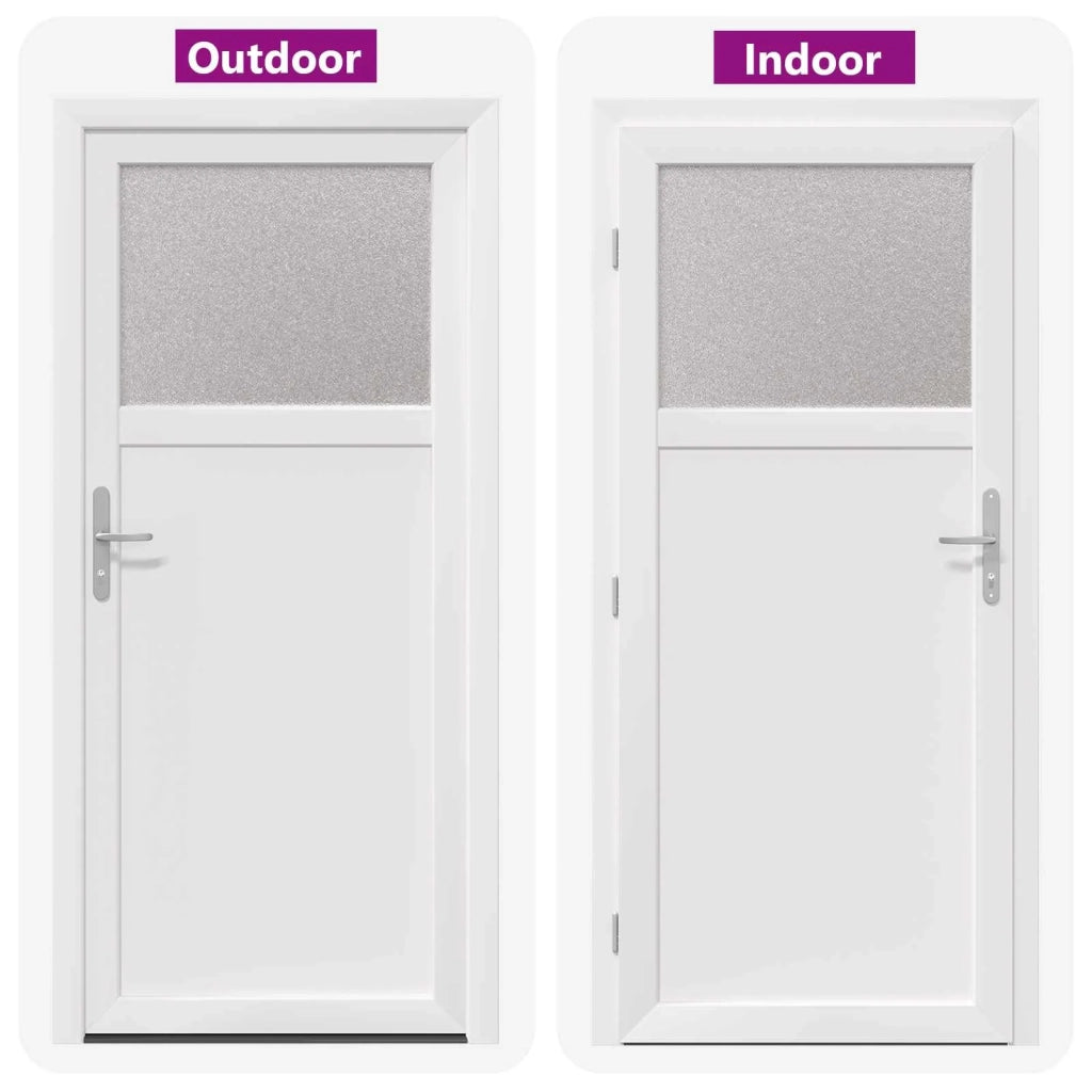 Porta d'ingresso laterale Bianco 88 x 198 cm PVC 3445756
