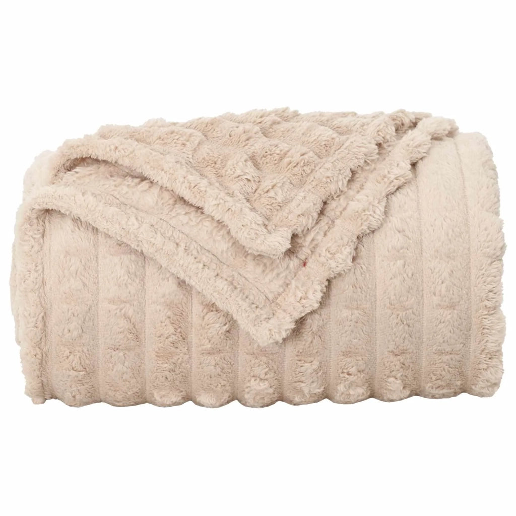 Coperte da Pile 6 pcs Beige 200 x 150 cm Panno 42016942
