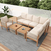 Set da Giardino per 7 Persone - Bancopiazza - Tavolo - Cuscini