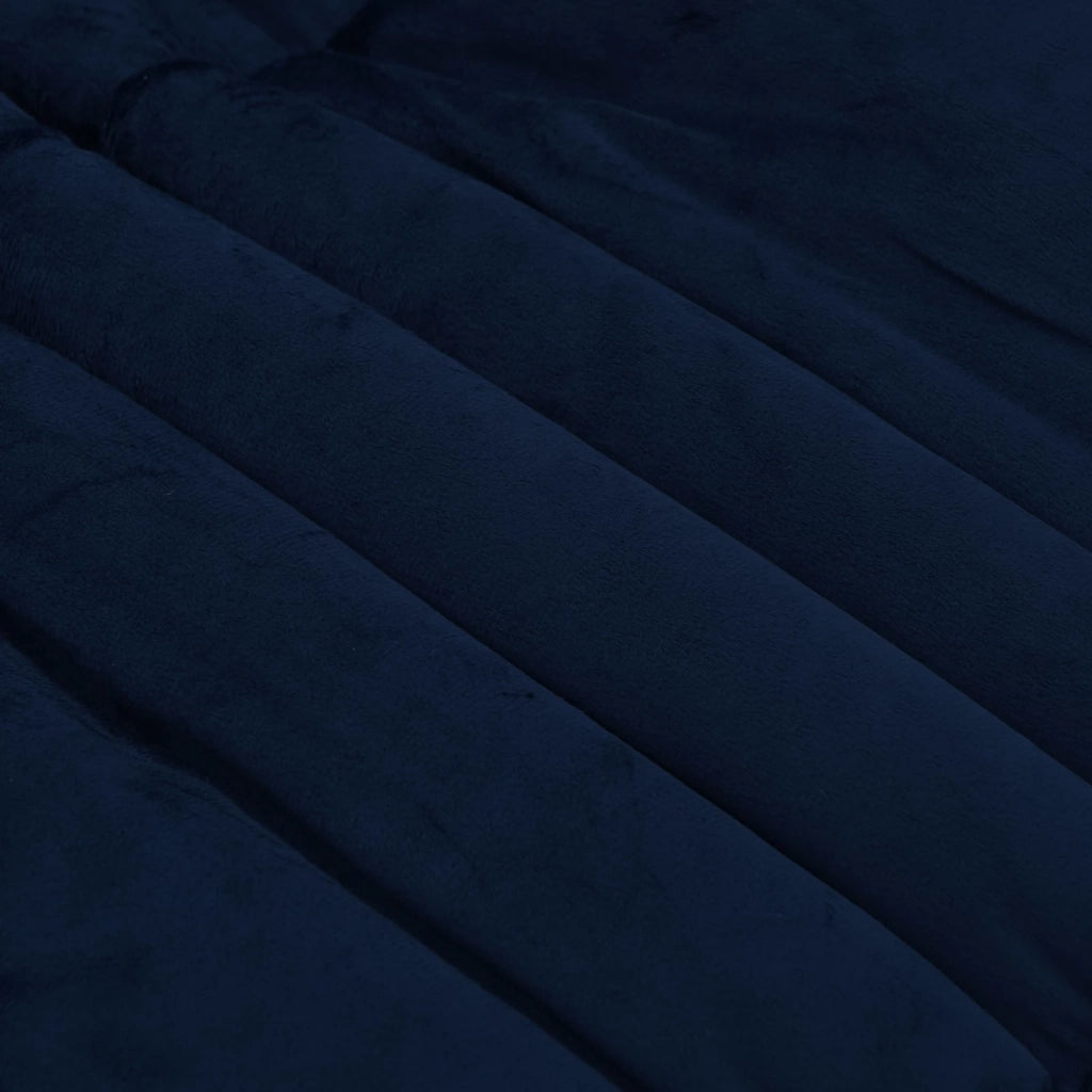 Duvet Invernale Trapuntato Blu Scuro 200 x 200 cm Microfibra 42026136