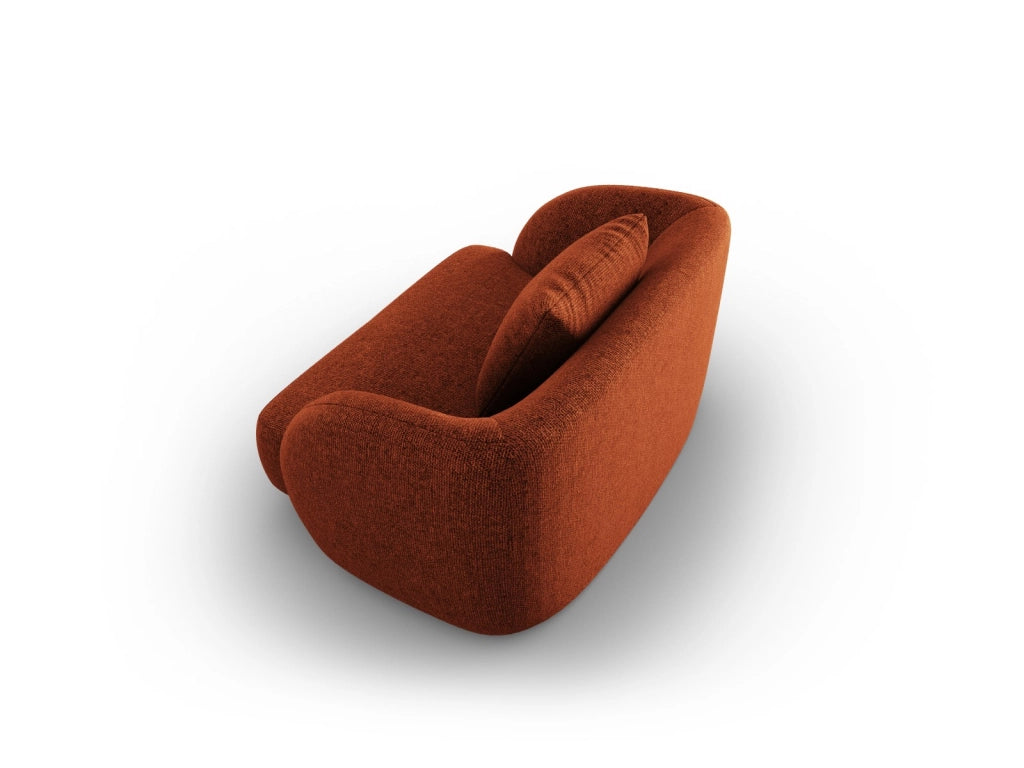 Cosmopolitan Design - Poltrona "Tulum" in ciniglia terracotta 