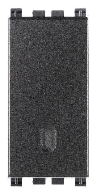VIMAR Pulsante 1P NO 10A grigio - 19008