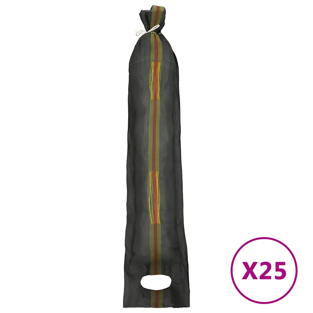 Sacchi di Sabbia 25 pz Verde Scuro 103x25 cm in HDPE 154882