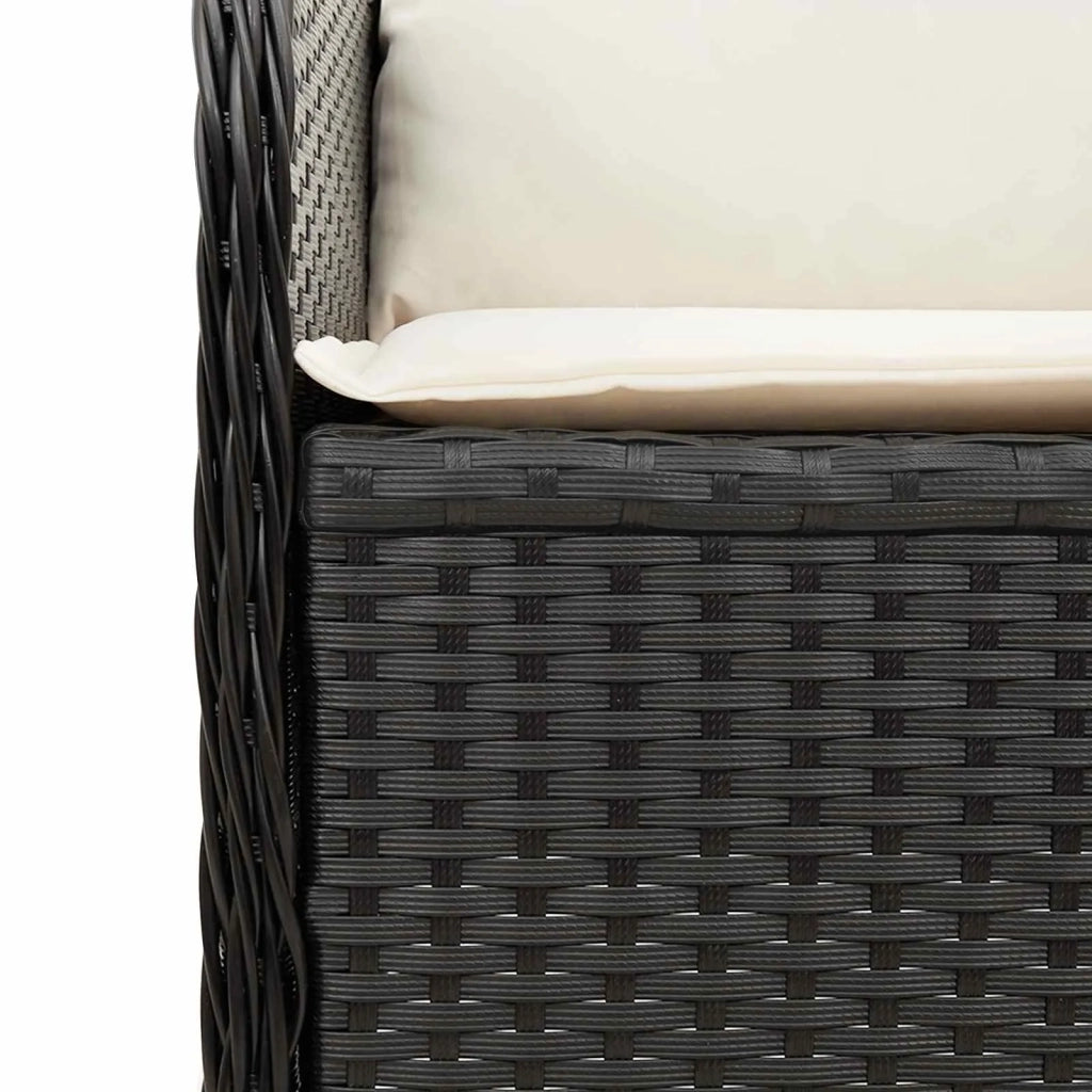 Panchina da Giardino | Panca da Giardino Nero polyrattan