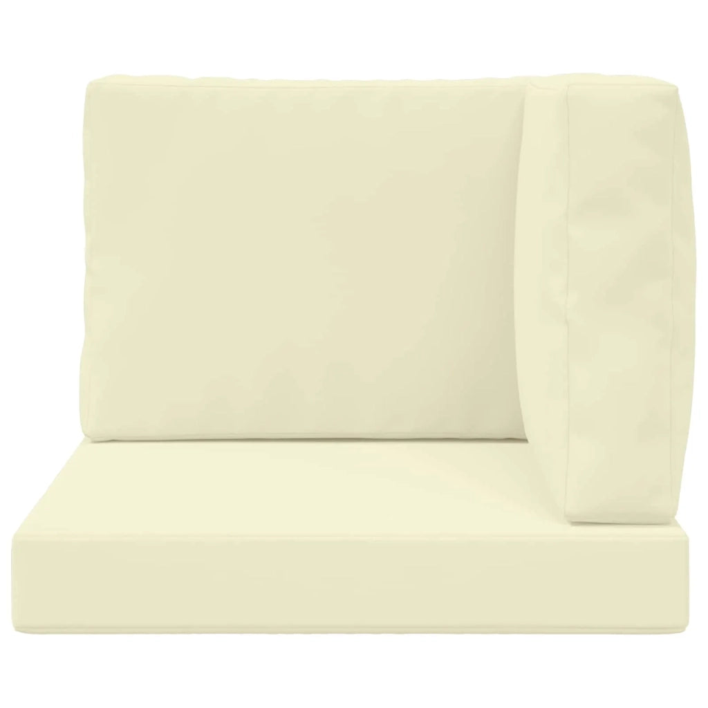 Cuscino per divano da esterno 3 pcs Crema Poliestere 900746
