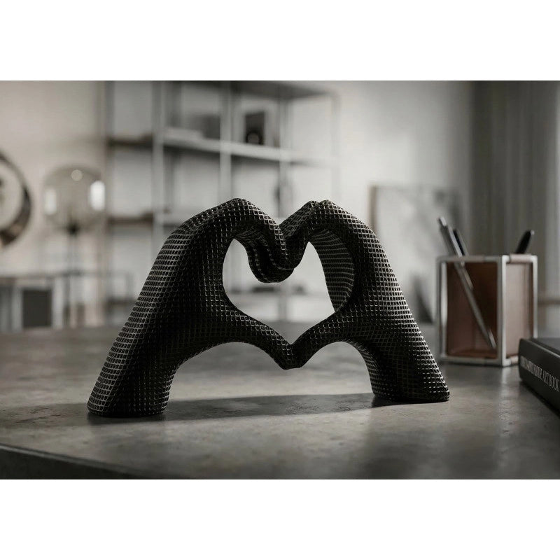 Scultura Lover Black cm 25x7,5x13,5