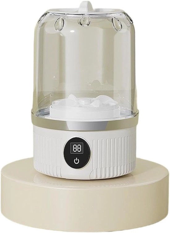Mini Wasmachine Portatile Senza Filo - Caricabile - per Intimo e Calze - Bianco