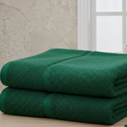 Sanonefa, set di Asciugamani 100% Cotone set da 2, Verde