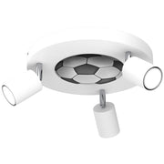 Plafoniera Luminex Fun calcio bianca 3 spot GU10 30cm