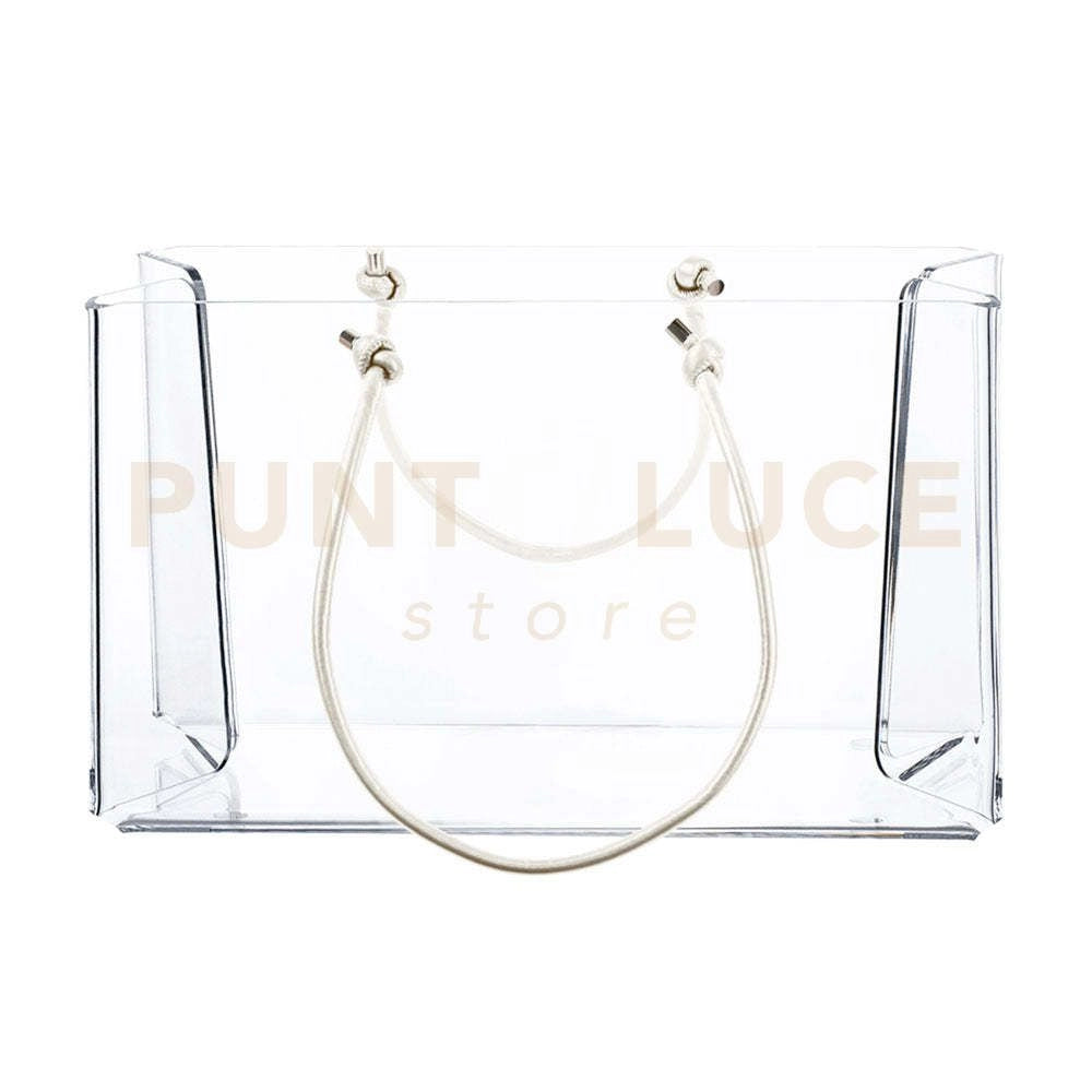 SHOPPER MEDIA CHARLOTTE IN CRISTALLO ACRILICO TRASPARENTE