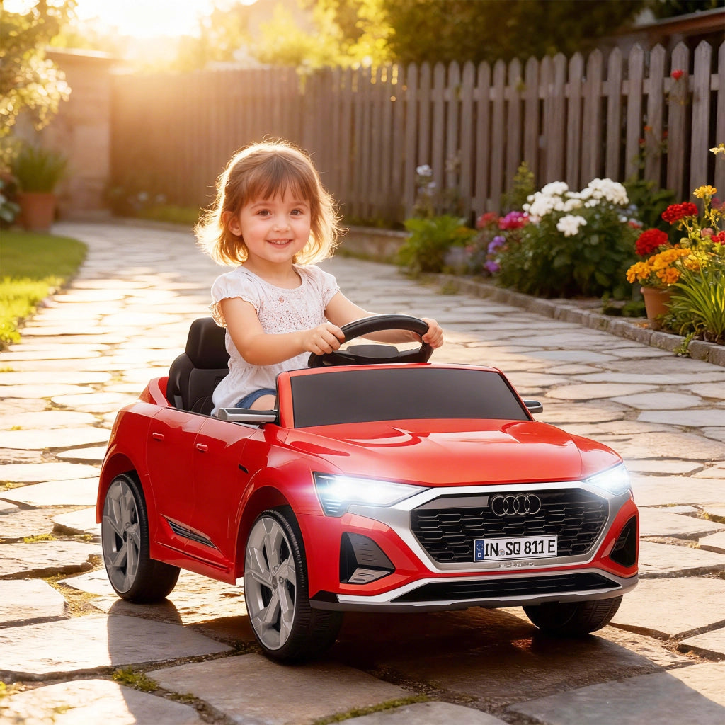 Auto Elettrica per Bambini Audi Q8 12V ¨C Xylo ¨C Rosso con Telecomando e Luci LED