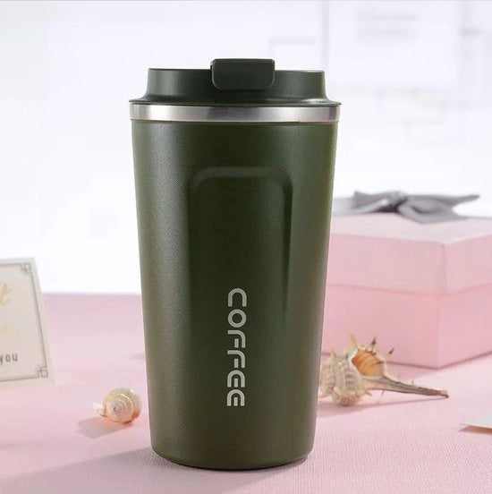 Caffettiera Portatile in Acciaio Inox - 380ml - Verde