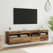 Mobiletti TV da Parete 2 pcs Legno vecchio 80 x 30 x 40 cm 882978