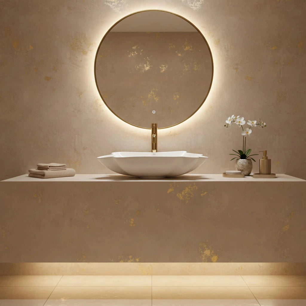 Lavabo Da Appoggio Rea Infinity + Tappo Click-clack