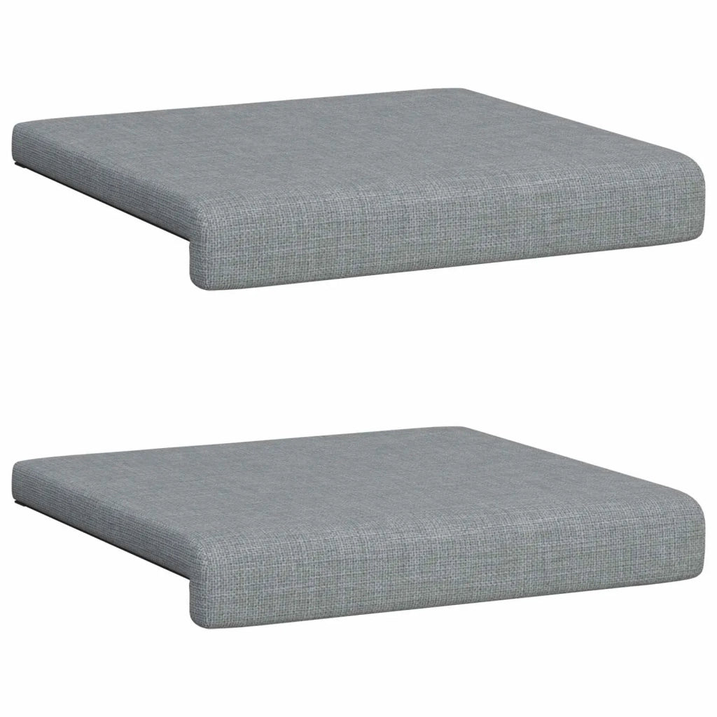 Cuscino per panchina 2 pcs Tessuto Grigio Chiaro 42043008