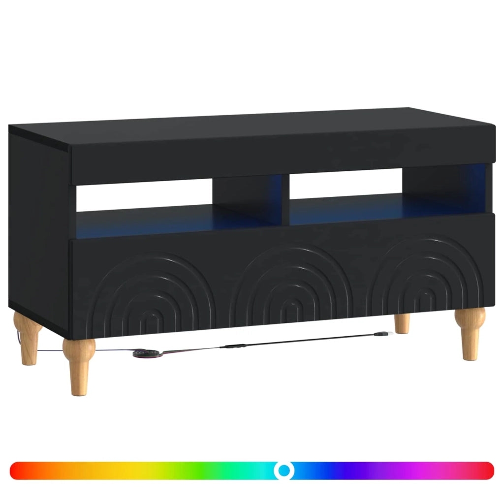 Mobile TV LED Nero Legno ingegnerizzato 896336