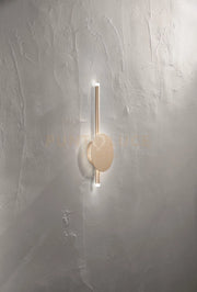 APPLIQUE JAMES A LED ORO 3000k 560w 16w DIMMERABILE D.15CM H. 40CM