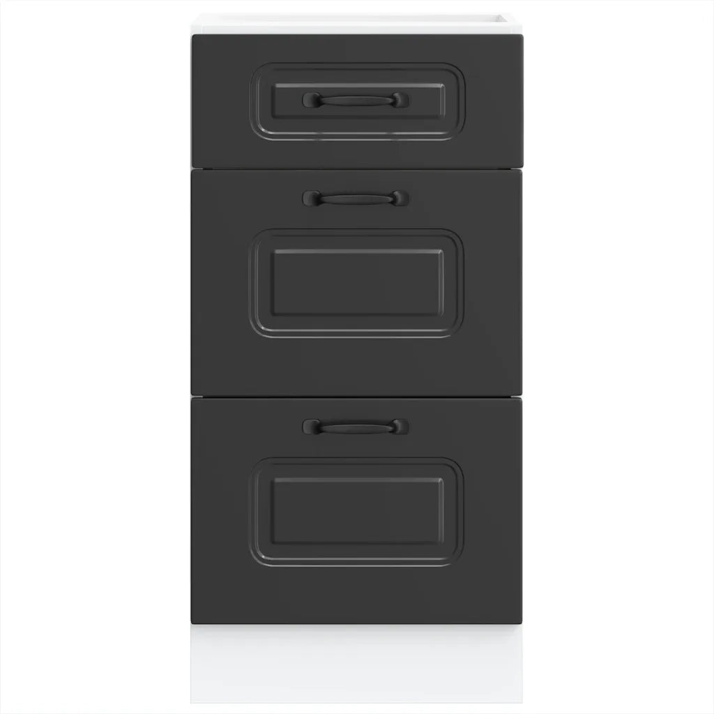 Mobiletto da cucina "Kalmar" Nero in legno ingegnerizzato 854241