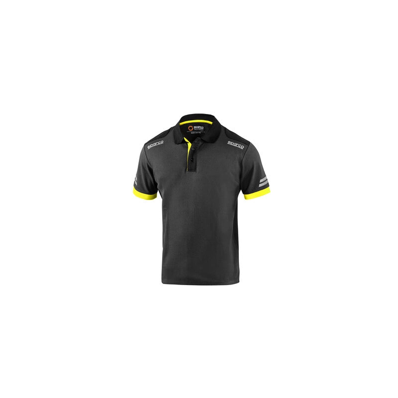 SPARCO POLO TOLEDO GREY YELLOW TG M- 1,0 pz