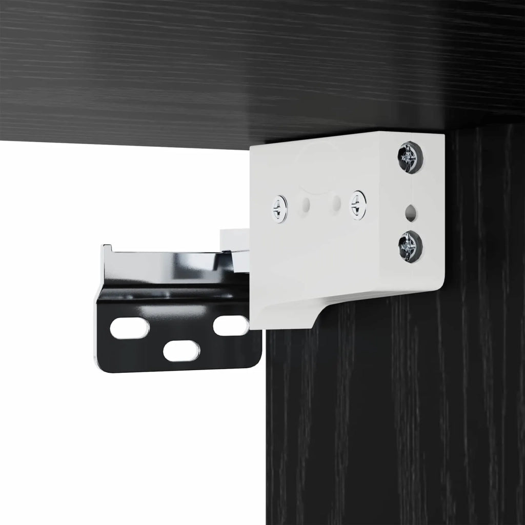 Armadietto per letto 2 pz Rovere Nero 29 x 31,5 x 49 cm CFW4179590