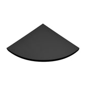 Mensola da Muro, Mensola Angolare, Mensola da Parete, Mensola Angolare Per Muro, Nero, 35x35x1,8 cm - Angolare